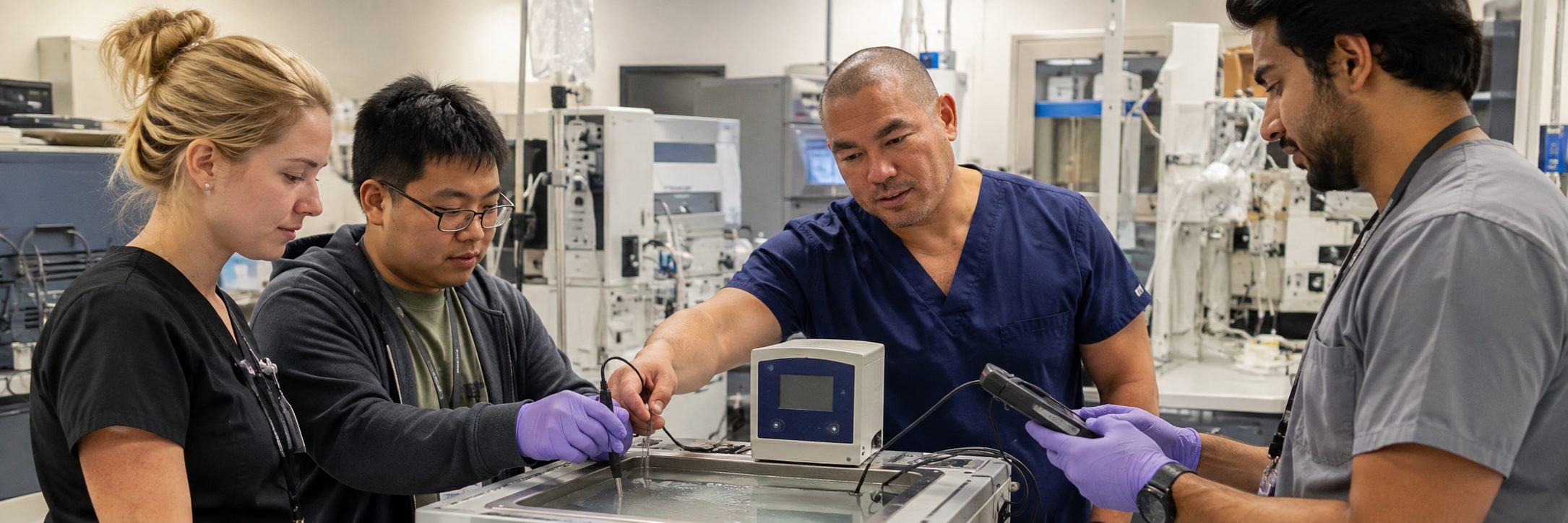Clinical laboratory analyzer service and maintenance | BiomedRx HTM services Clinical laboratory analyzer service and preventive maintenance by biomedical technicians